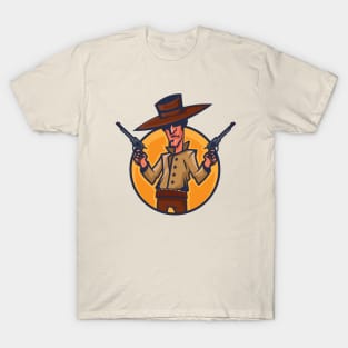 Cowboy holding revolvers T-Shirt